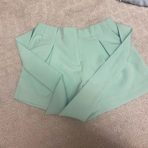 mint green shorts